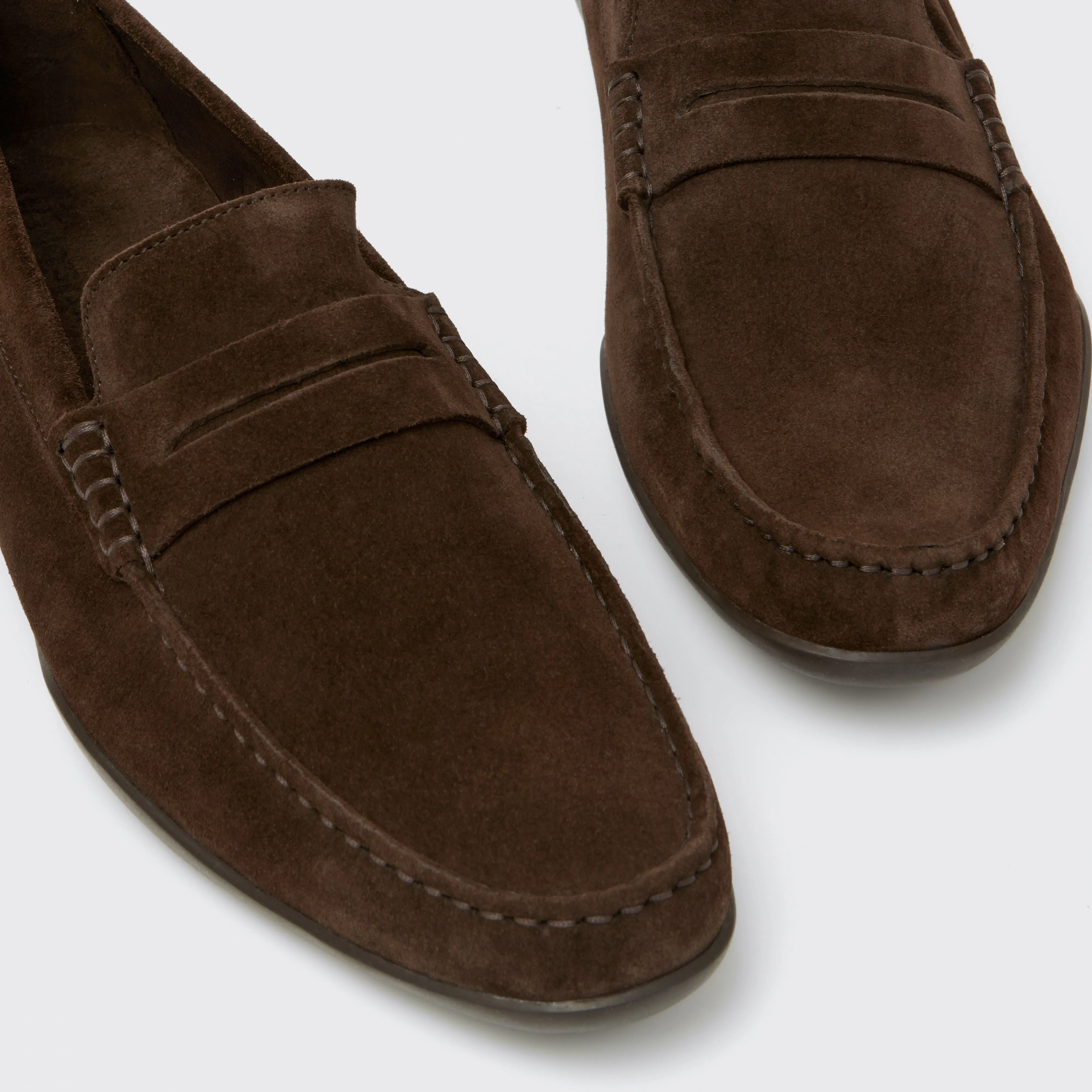 Basel G Full-Grain Suede Dark Brown