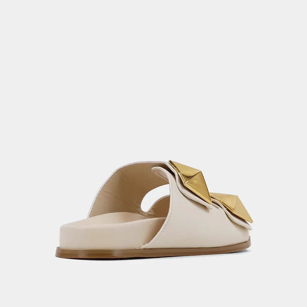 Beige Bernarda Slide