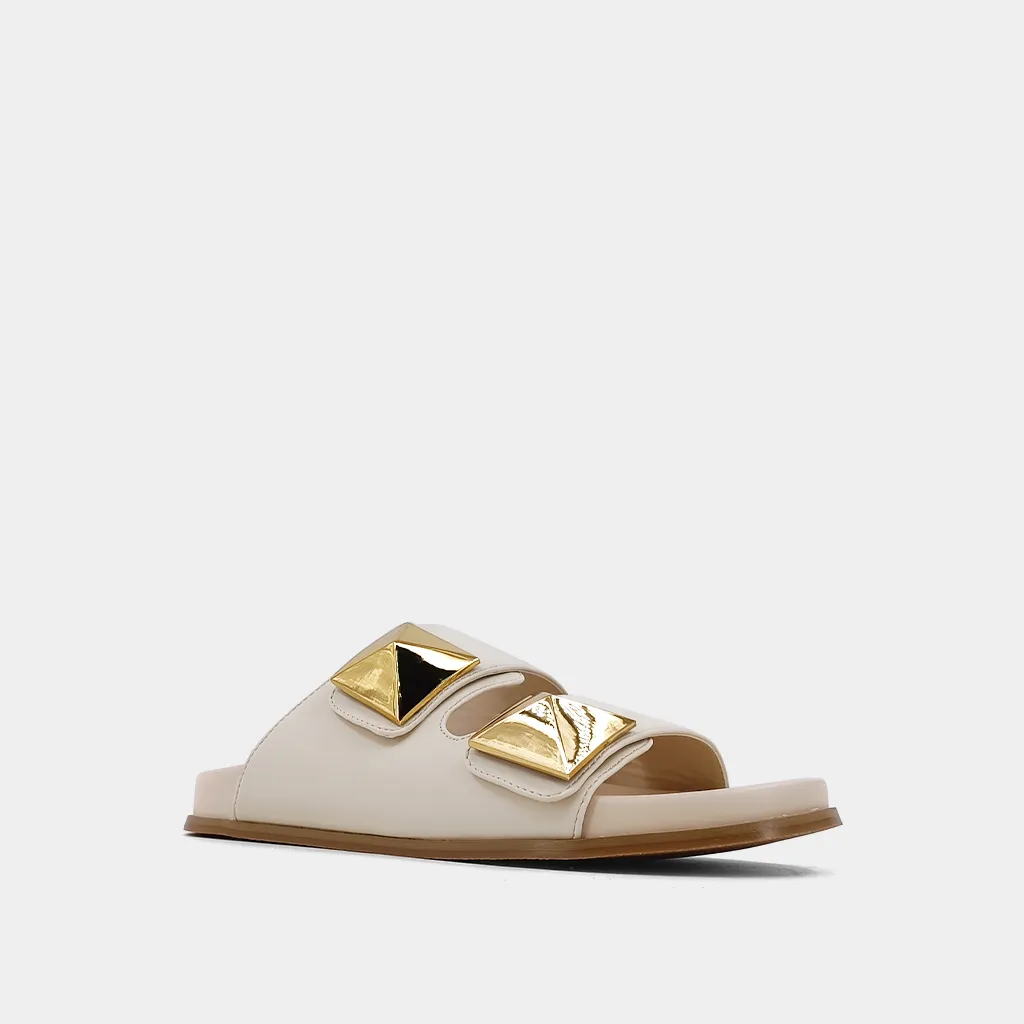 Beige Bernarda Slide