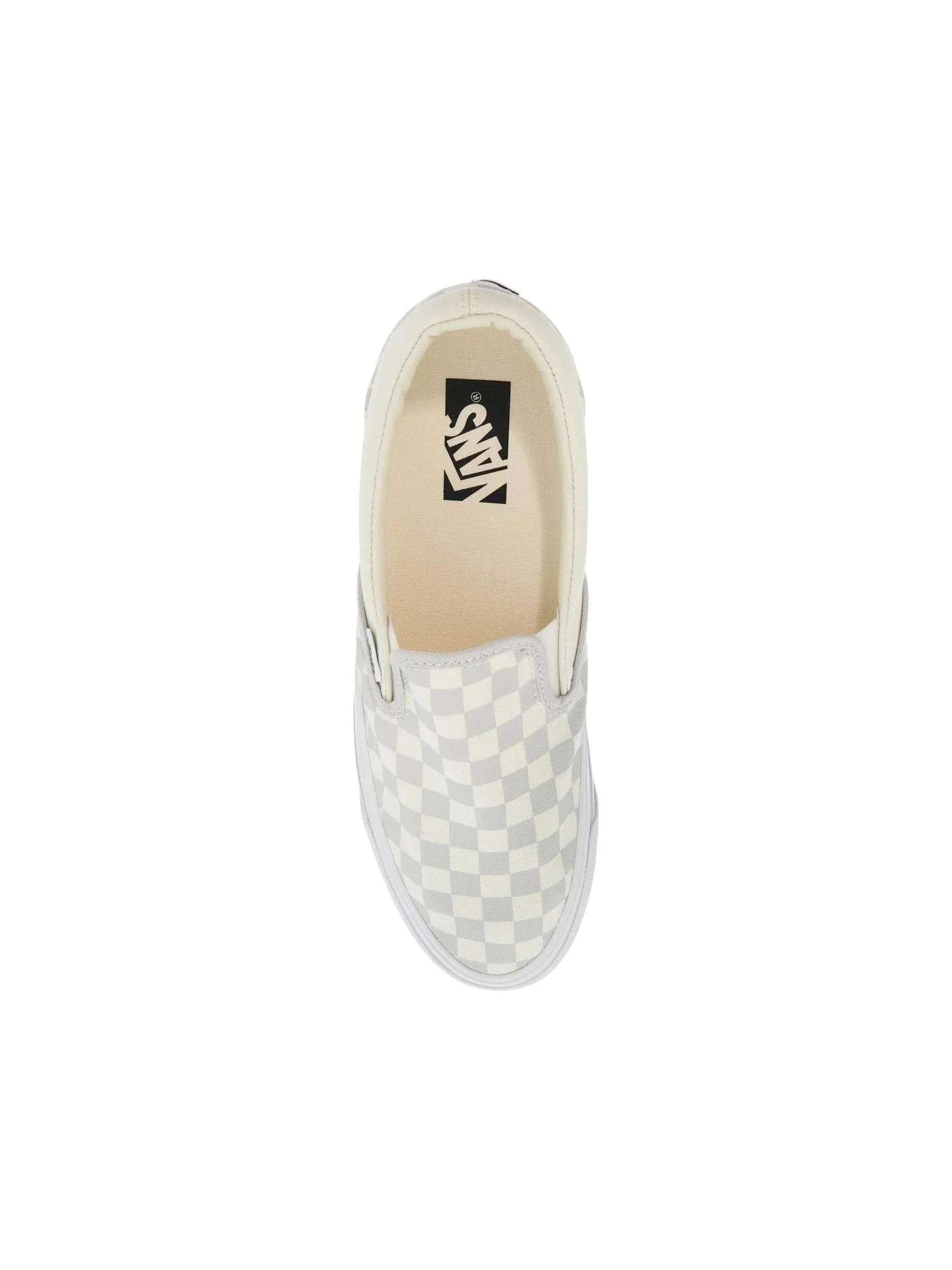 Checkered Canvas Slip-On Sneakers