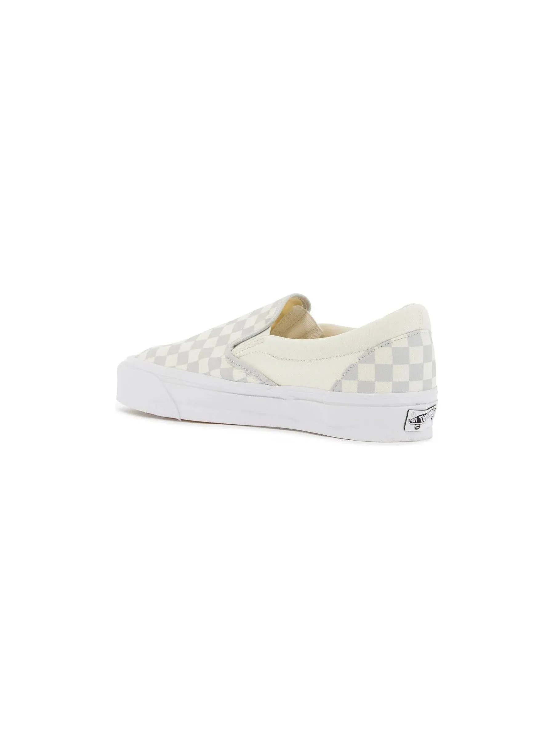 Checkered Canvas Slip-On Sneakers