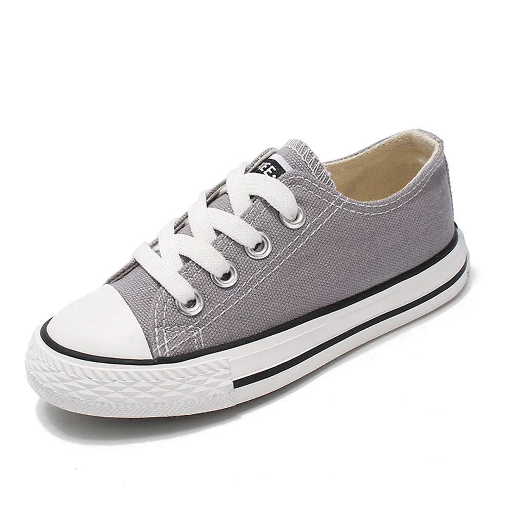 Child Classic Canvas Sneakers Low top Walking  Shoes for Boys and Girls