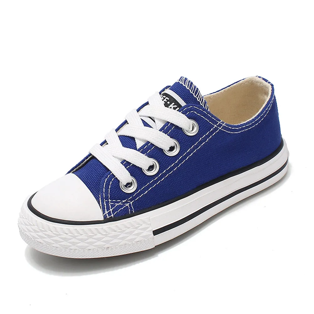 Child Classic Canvas Sneakers Low top Walking  Shoes for Boys and Girls