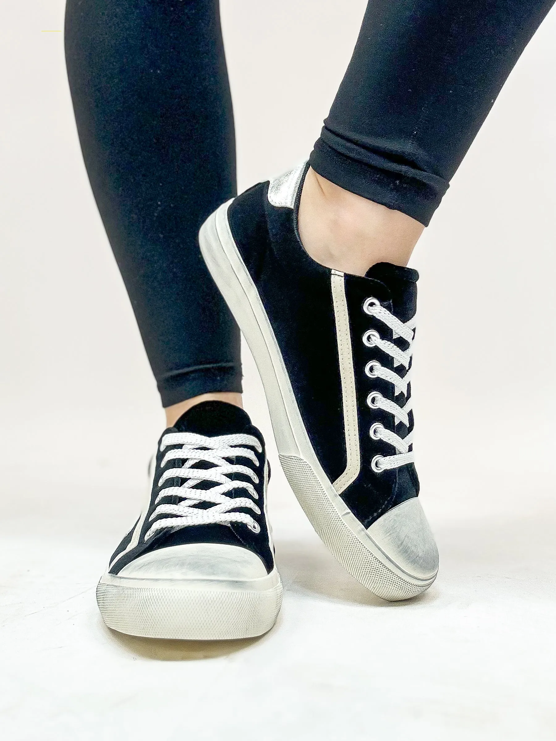 Corky's Black Velvet Big Dipper Sneakers FINAL SALE