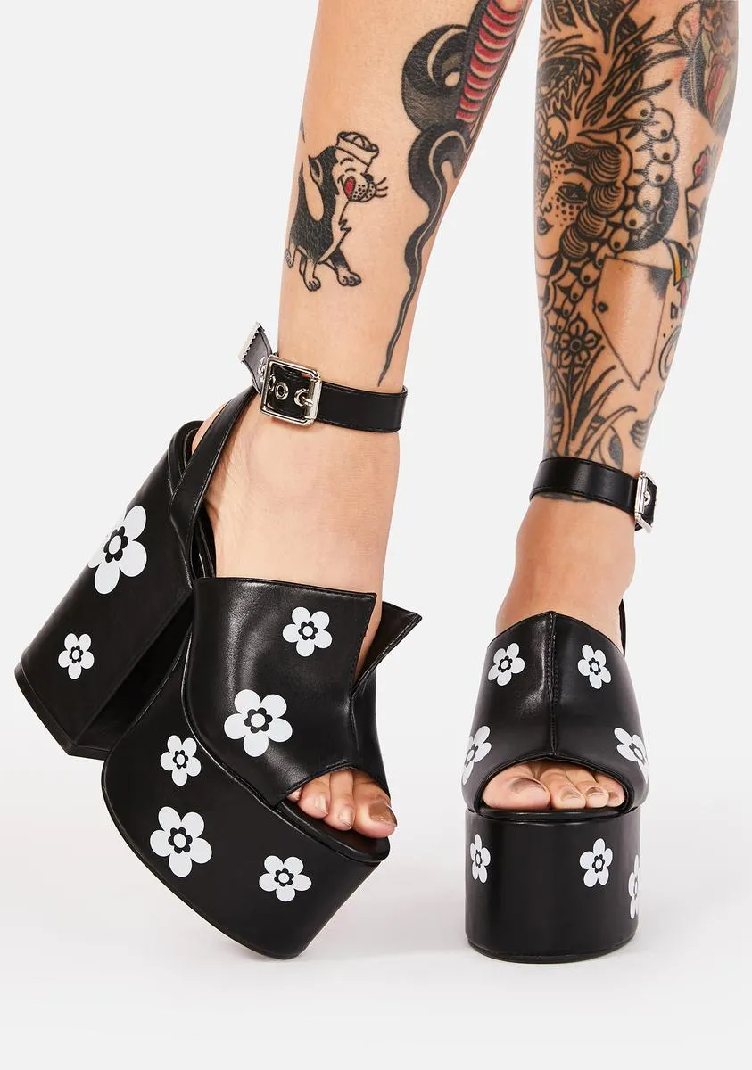 Dancing Queen Chunky Platform Heels