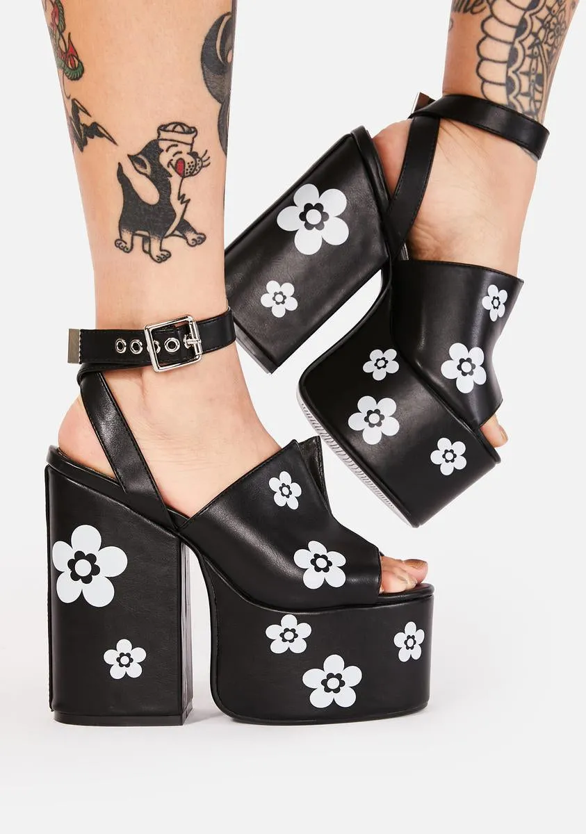 Dancing Queen Chunky Platform Heels