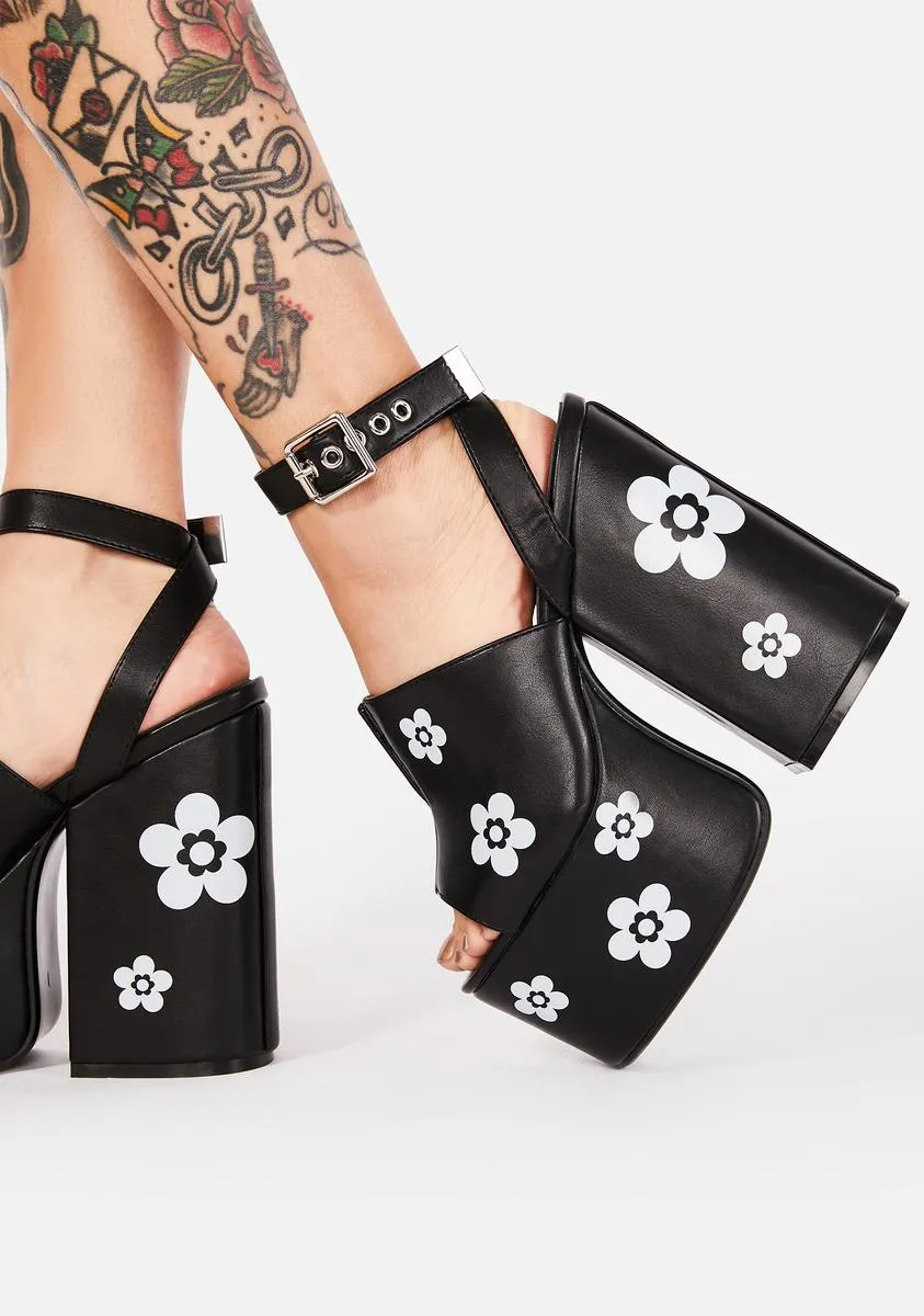 Dancing Queen Chunky Platform Heels