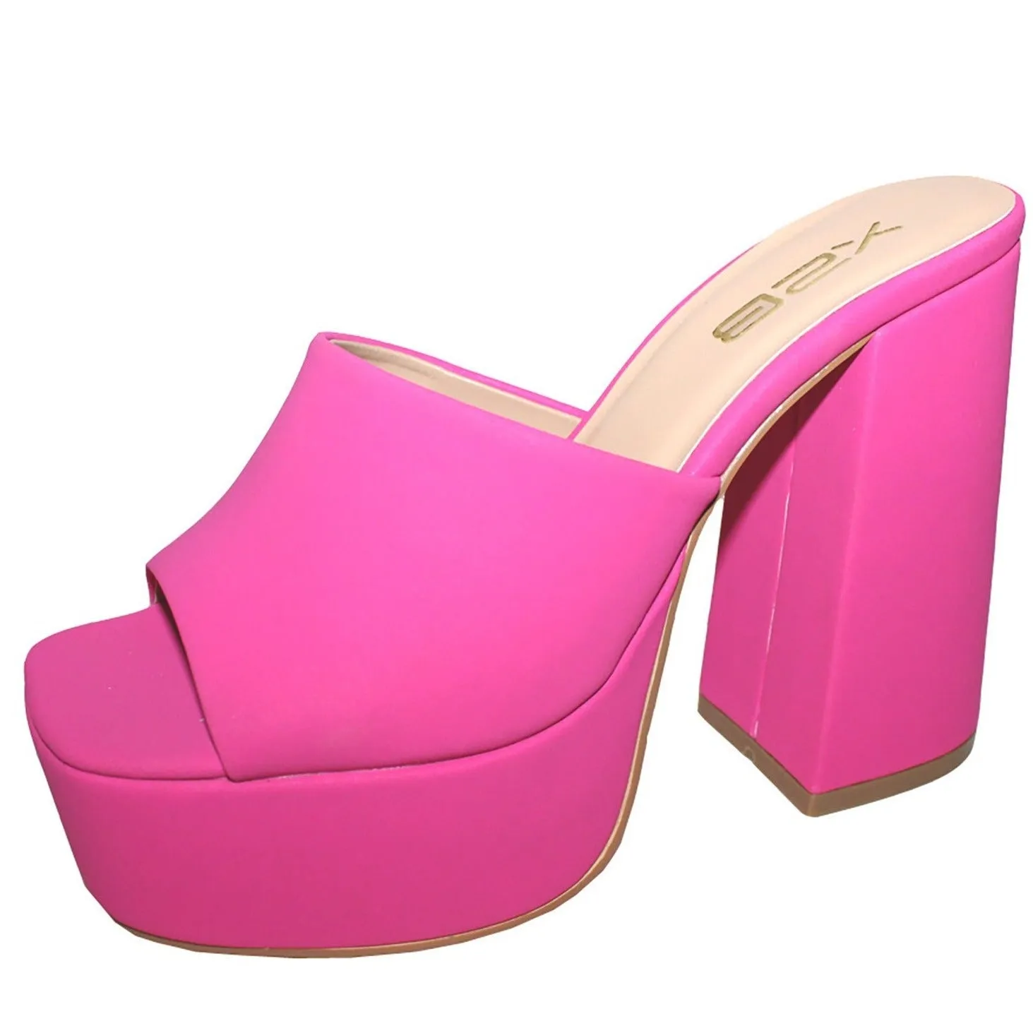 DONYA-2 Hot Pink Faux Leather