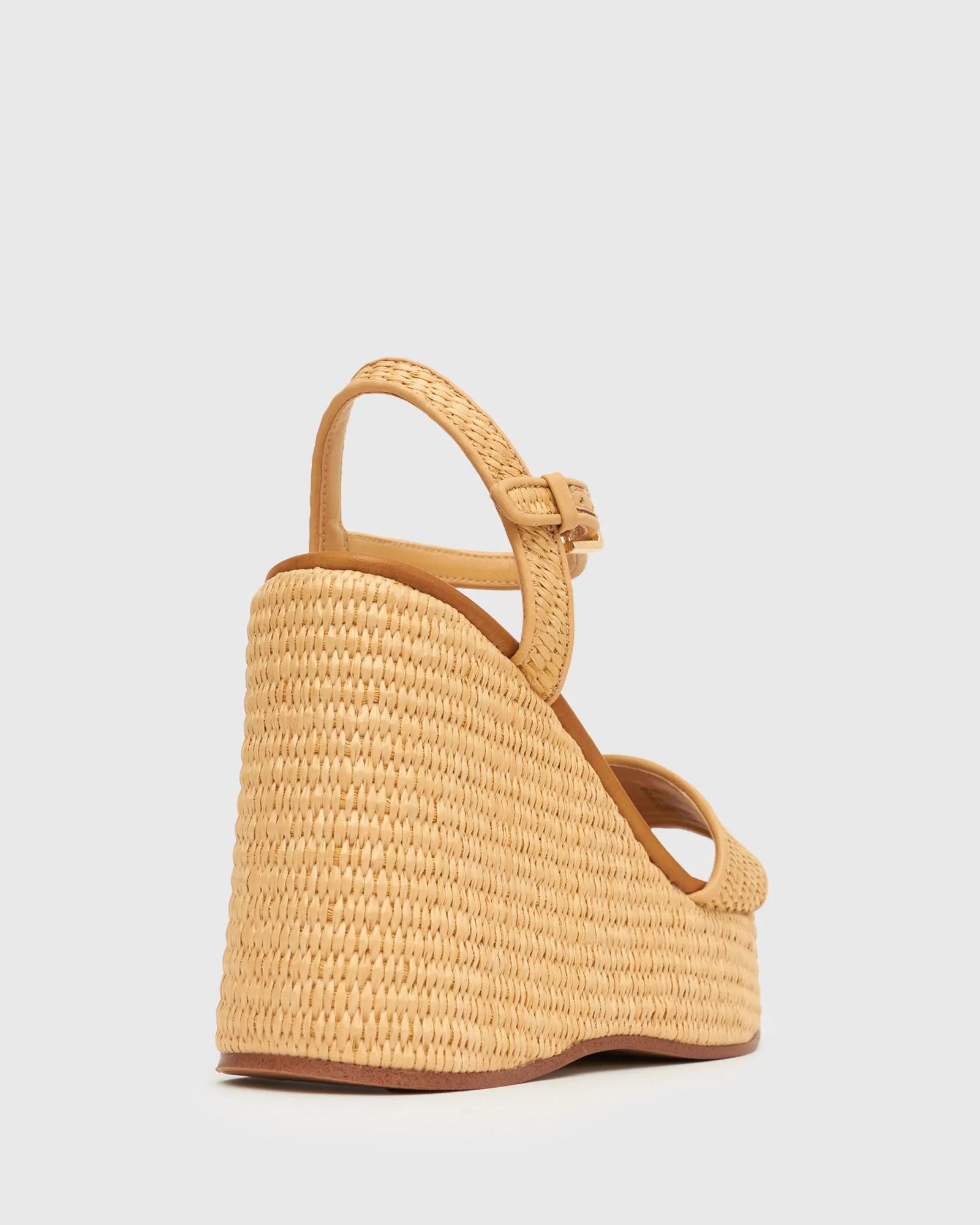 FAME Raffia Platform Wedges