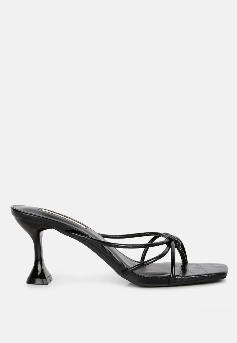 Georgia Strappy Spool Heel Sandals