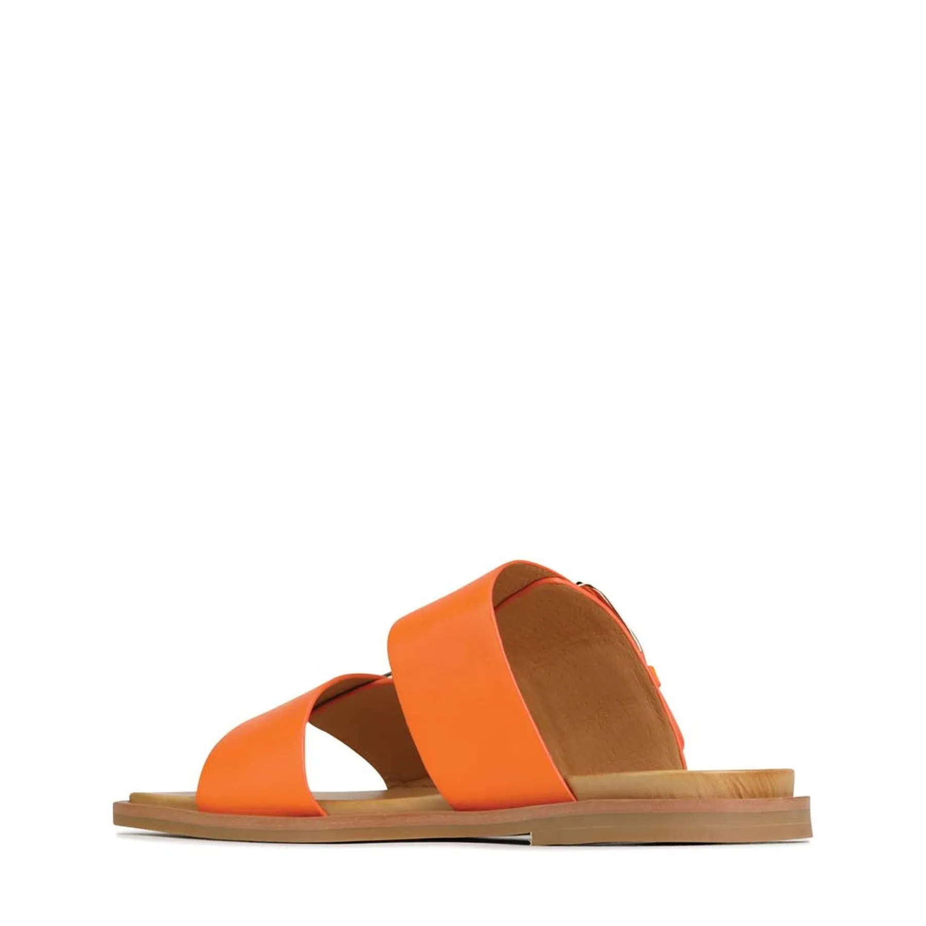 JETT LEATHER DOUBLE STRAP SLIDE SANDALS