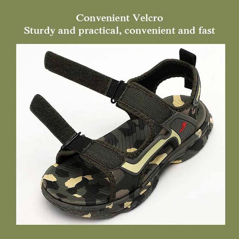 Kids Camouflage Sandals for 5-18 Yrs Boys  Summer Fashion Children's Beach Shoes