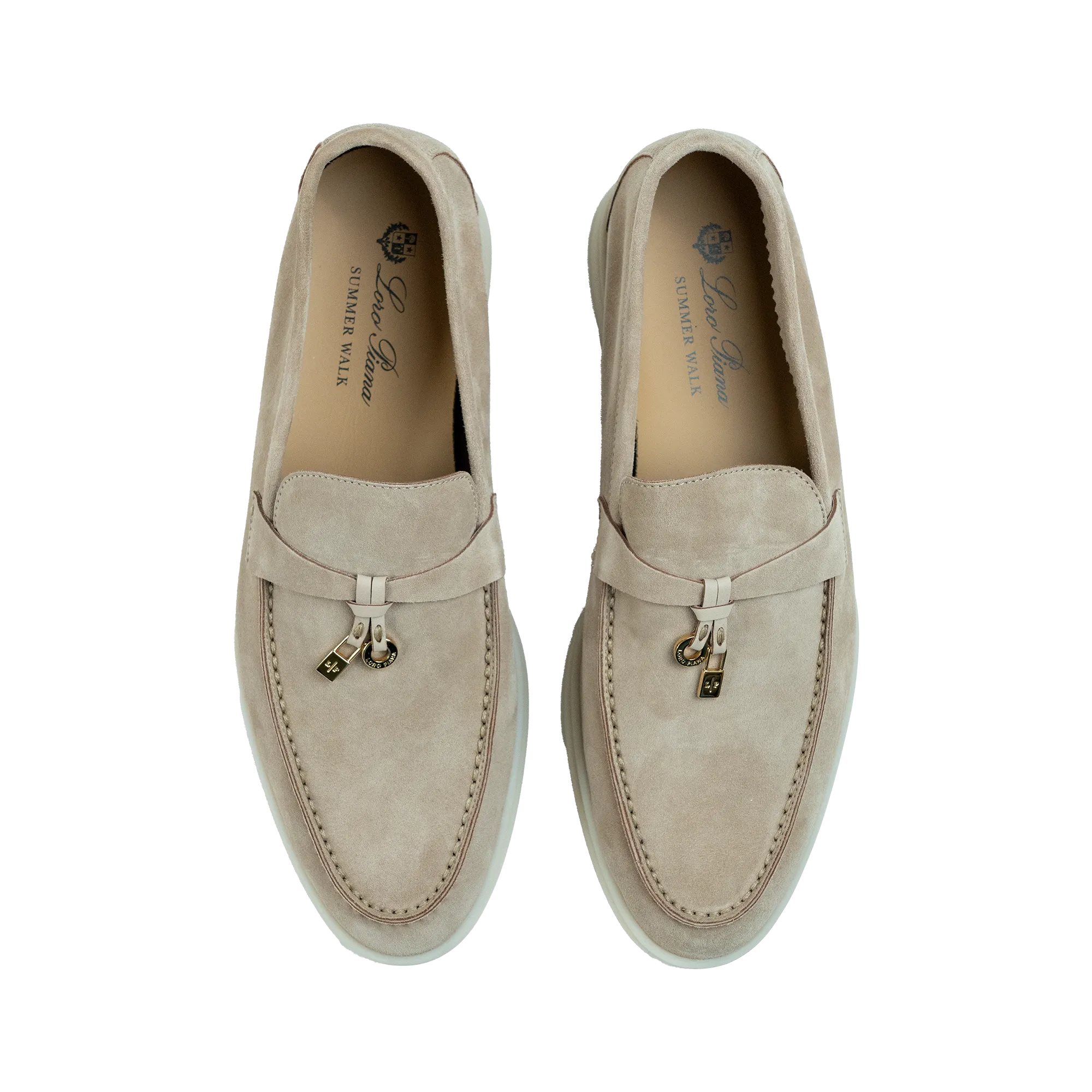 Loro Piana Summer Walk Loafer Suede Sandstone