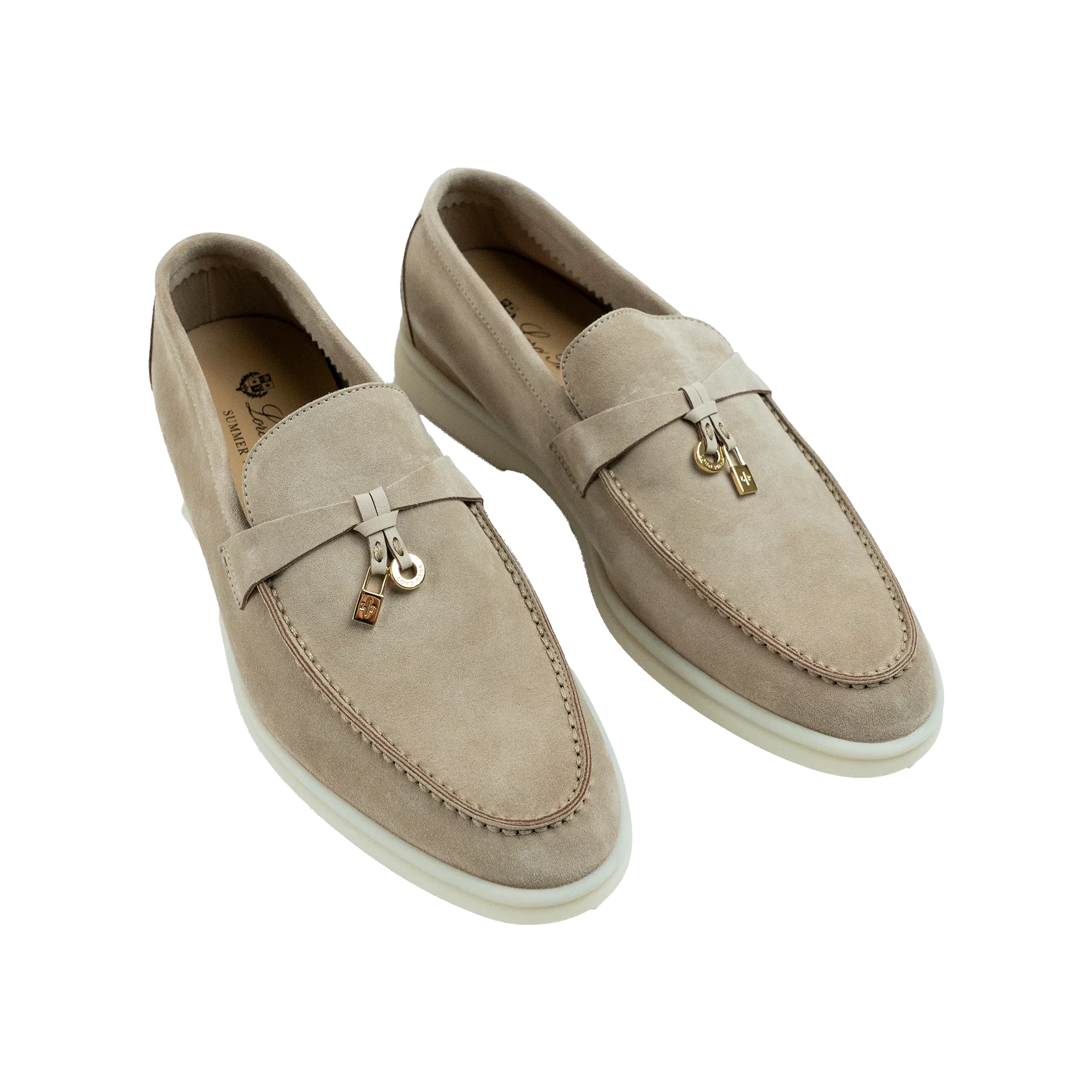 Loro Piana Summer Walk Loafer Suede Sandstone