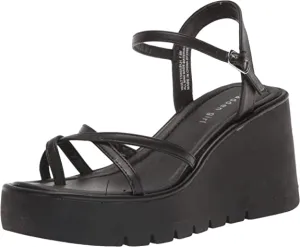 Madden Girl Women's Vaultt Wedge Sandal - Black Pari VAUL01J1