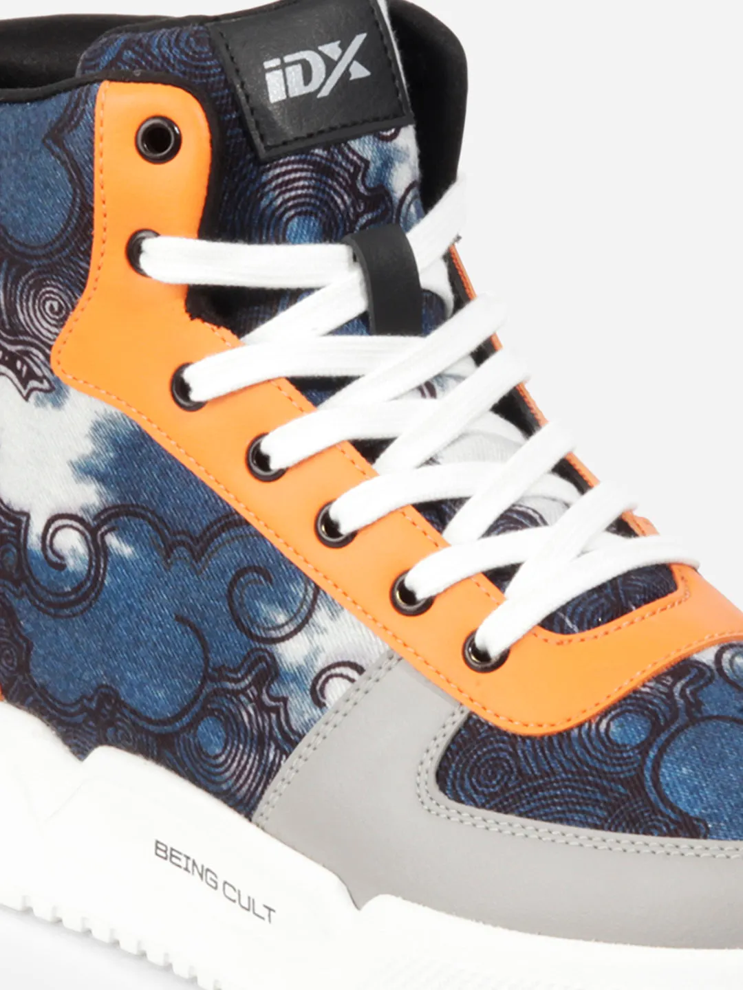 Men's Blue Graphic Print  Sneakers IX6018