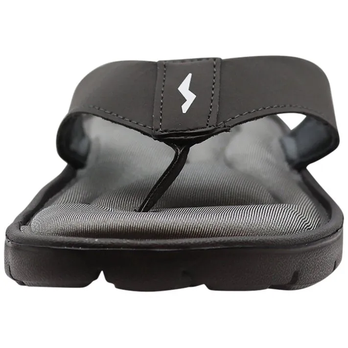 Mens Memory Foam Sandal Charcoal