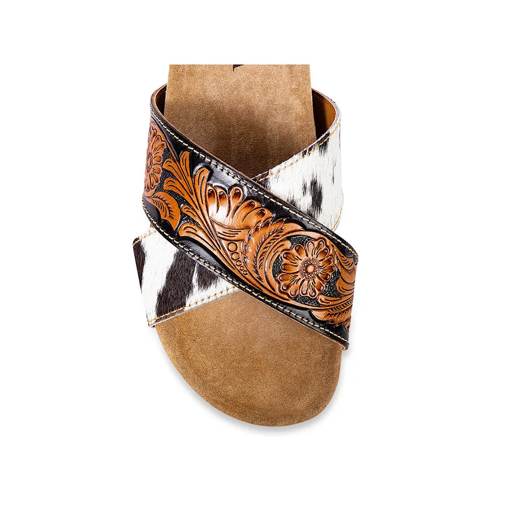 Nevada Hand-Tooled Sandals