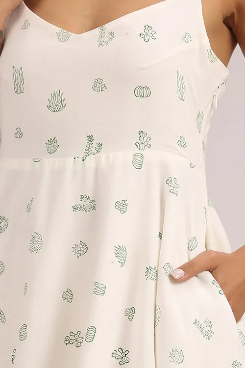 Okhai 'Summer Breeze' Hand Block Printed Cotton Dress