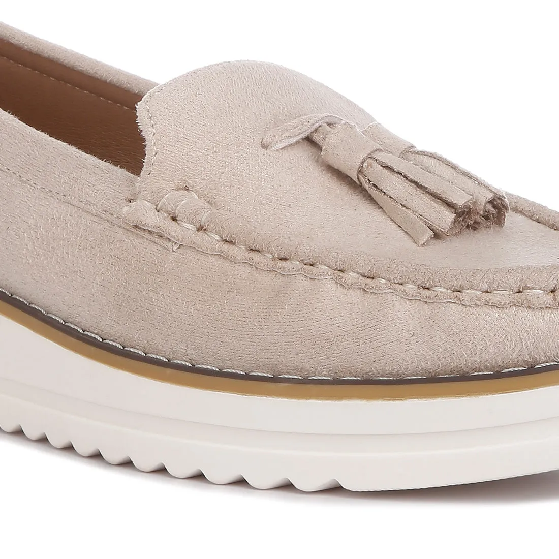 Platform Lug Sole Tassel Loafers