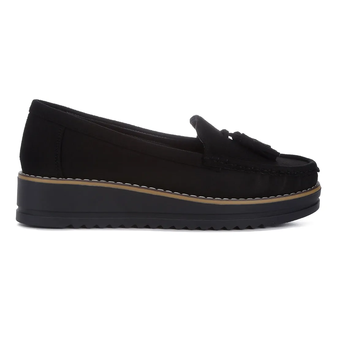 Platform Lug Sole Tassel Loafers