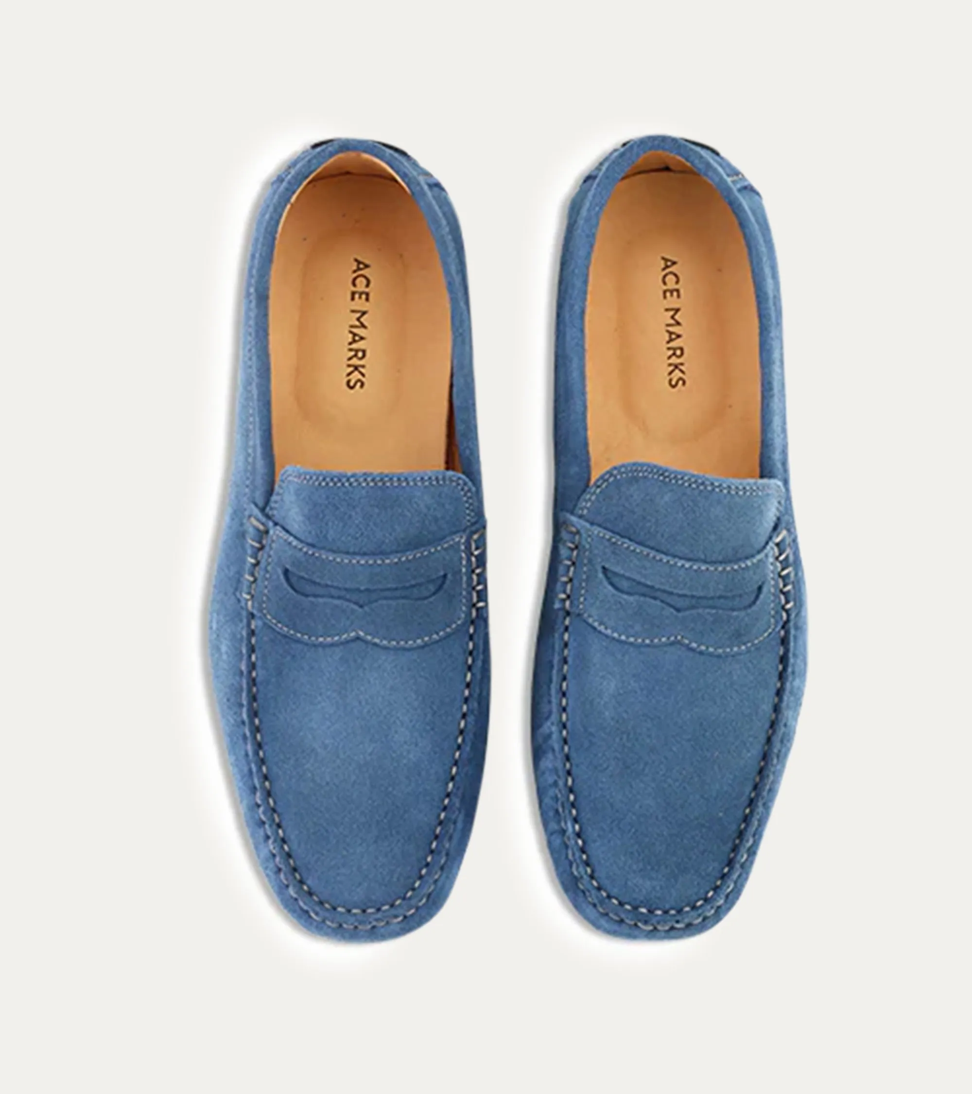 Santi Moccasin In Denim Suede