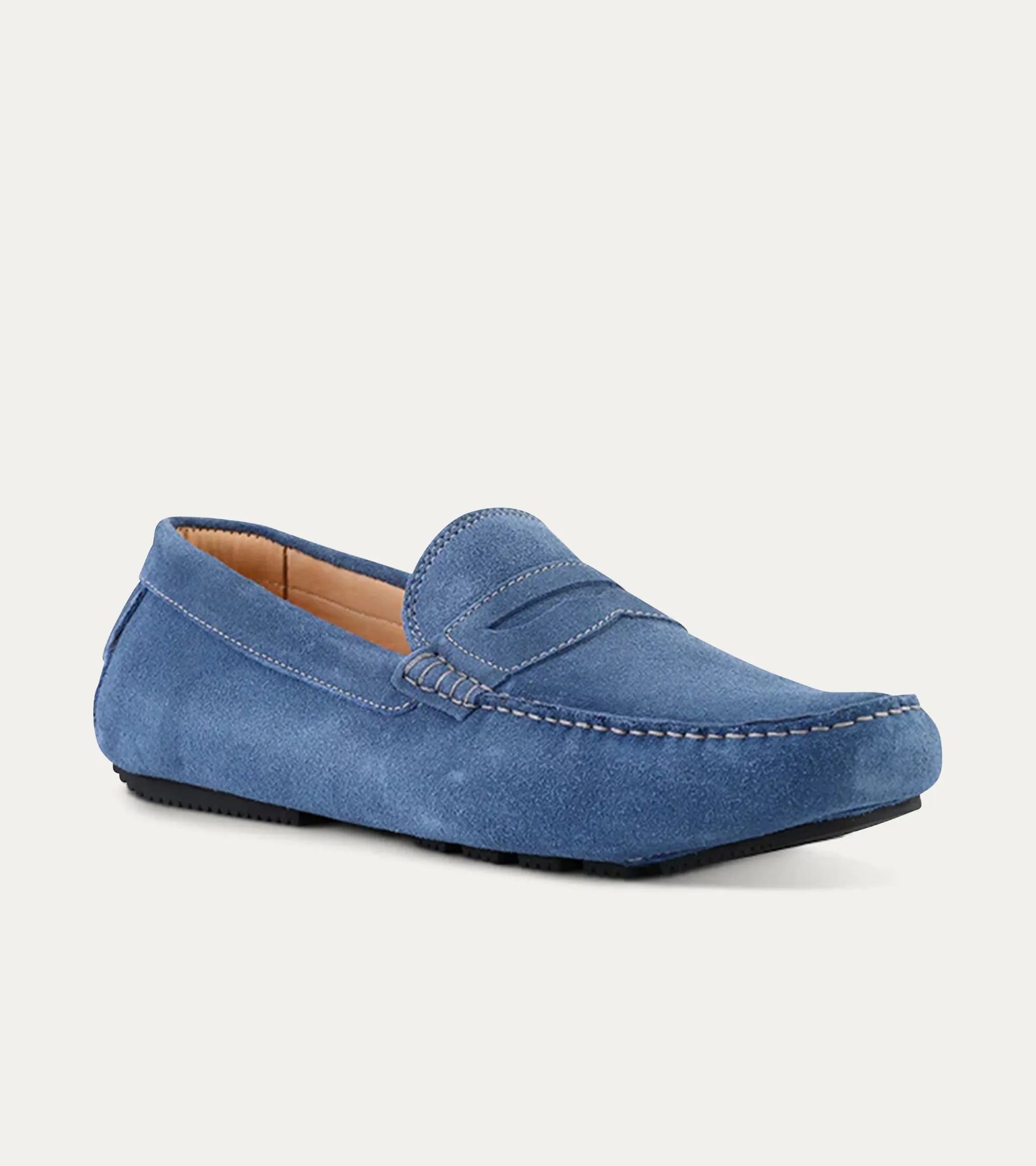 Santi Moccasin In Denim Suede