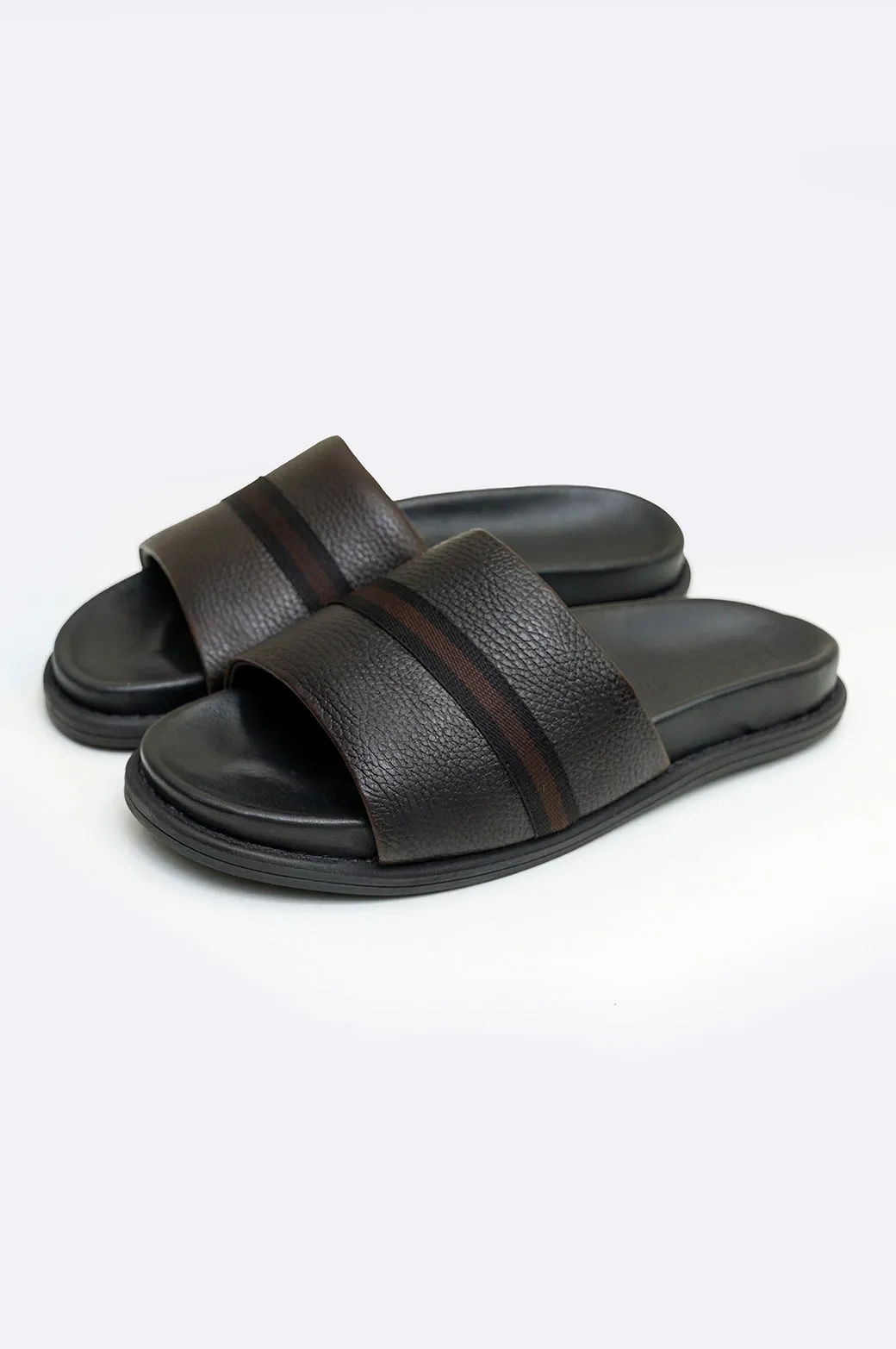 SOFT LEATHER SLIDES