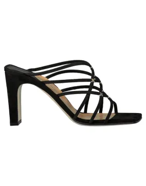 Strappy Black Leather Sandals