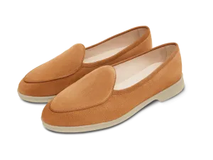 Stride Loafers in Casaque Glove Suede Natural Sole