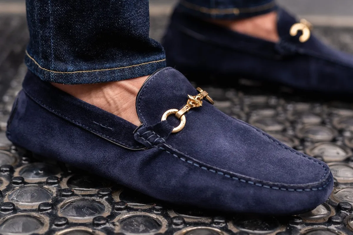 The Woods Bit Driving Loafer - Blue Suede