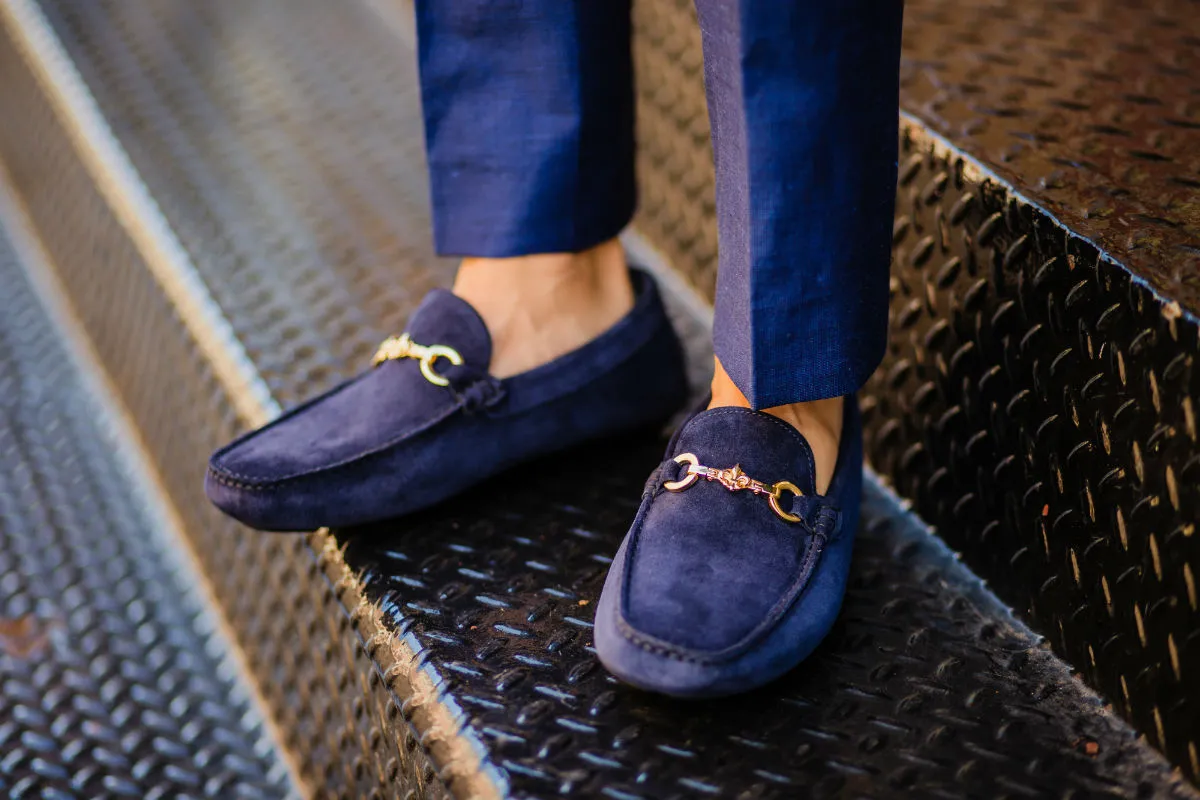 The Woods Bit Driving Loafer - Blue Suede