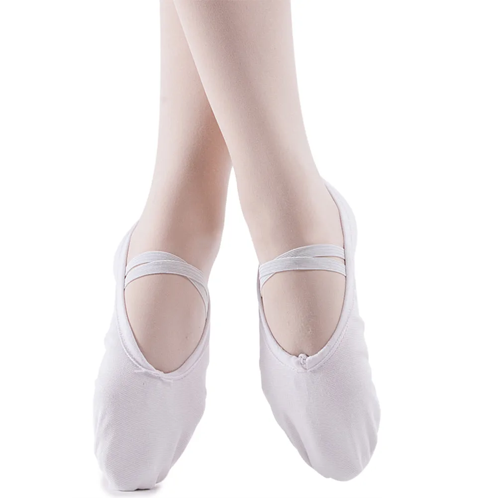 Women's Ballet Slipper Split Sole Canvas Yoga Dance Flats