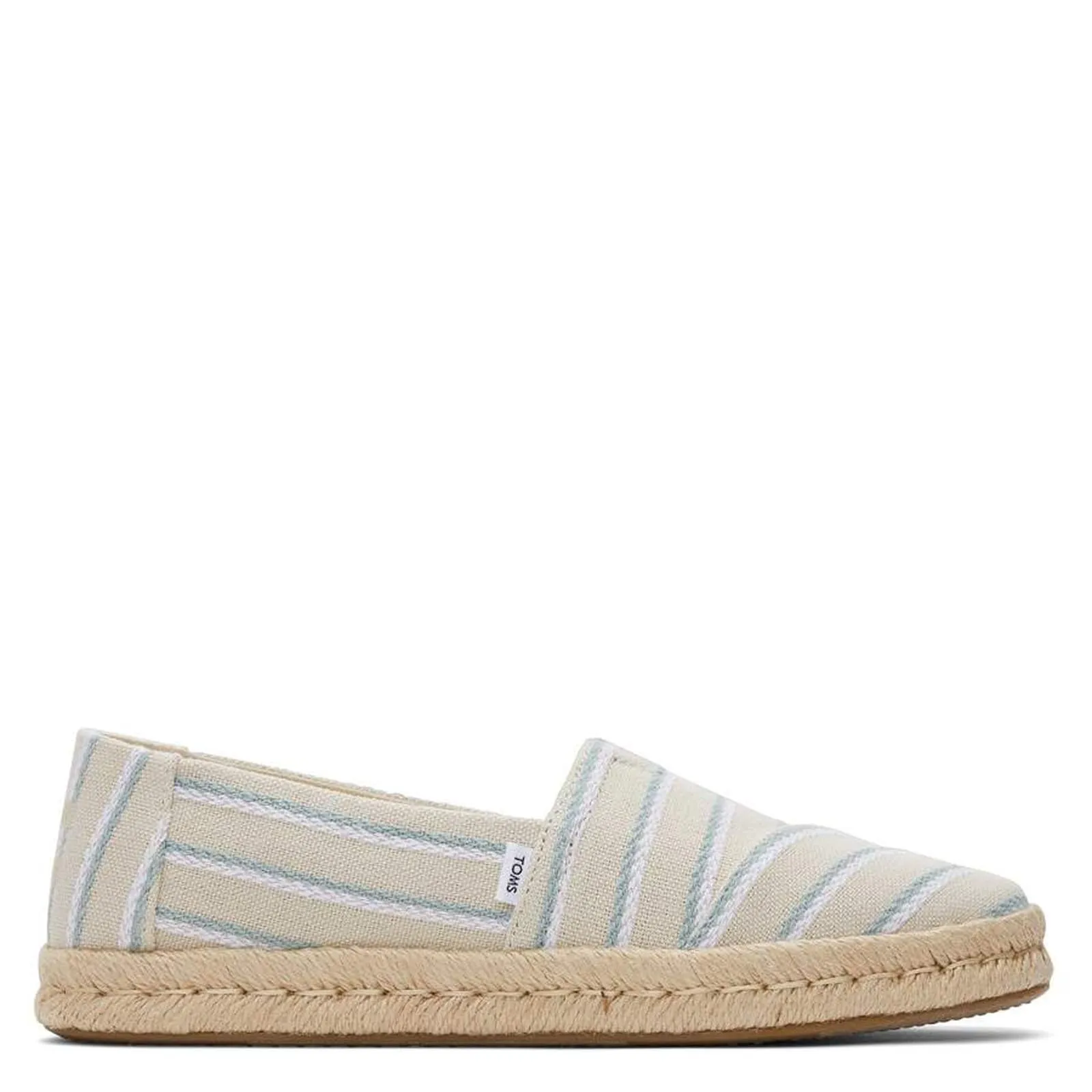 Women's Shoes TOMS ALPARGATA ROPE 2.0 Slip On Espadrilles 10020703 FOG STRIPES