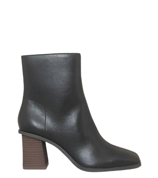 Womens Square Toe Ankle Boots